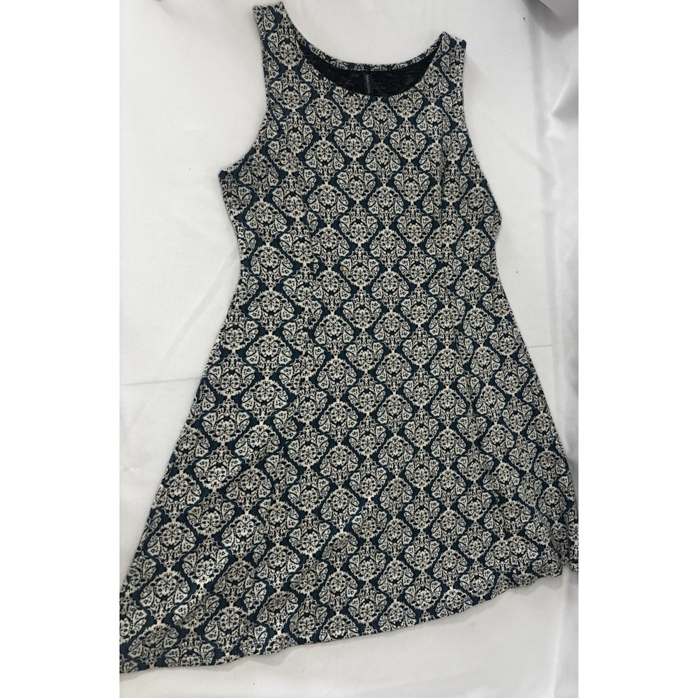 Womens Massini Sleeveless Multicolor Polyester Fit & Flare Dress Size LARGE